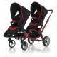 Коляска ABC Design Zoom для двойни Cherry-Black (71085/214)