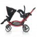 Коляска ABC Design Zoom для двойни Cherry-Black (71085/214)