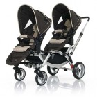 Коляска ABC Design Zoom для двойни Sand-dark brown (71085/211)