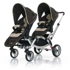 Коляска ABC Design Zoom для двойни Sand-dark brown (71085/211) Коляска ABC Design Zoom для двойни Sand-dark brown (71085/211)