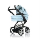 Универсальная коляска 2 в 1 3 Tec, aqua-dark brown, цвет голубой с темно-коричневым (3902/917)