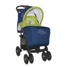Прогулочная коляска Bertoni Foxy (с чехлом) Blue - Green Rock Star