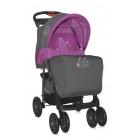 Прогулочная коляска Bertoni Foxy (с чехлом) Grey - Purple Pisa