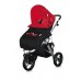 Универсальная коляска Bertoni 2 в 1 CARRERA Black - Red Poppies