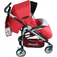 Детская прогулочная коляска Everflo PP-04 BS, красный