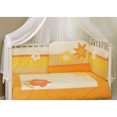 Постельный комплект Feretti Terzetto Sun Flower Premium Orange Постельный комплект Feretti Terzetto Sun Flower Premium Orange