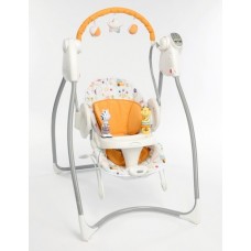 Кресло-качалка Graco Swing N Bounce, Hide and Seek, цвет белый с оранжевым Кресло-качалка Graco Swing N Bounce, Hide and Seek, цвет белый с оранжевым