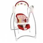 Кресло-качалка Graco Swing N Bounce, Hoops, цвет белый/красный