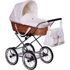 Классическая коляска 2в1 Lonex Classic Retro, цвет R-White Классическая коляска 2в1 Lonex Classic Retro, цвет R-White