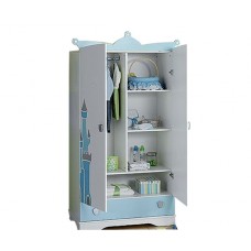 Шкаф для одежды детский А-1127 PETIT PRINCE, цвет белый с голубым Micuna Шкаф для одежды детский А-1127 PETIT PRINCE, цвет белый с голубым Micuna