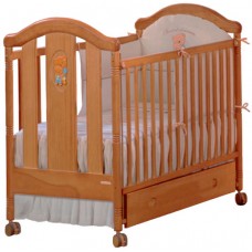 Детская кроватка Micuna Fantasia Luxe 120х60см, цвет кофе, дерево сосна