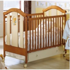 Детcкая кроватка Micuna Fantasia Luxe 120х60см, цвет кремово-кофейный, дерево сосна