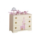 Комод детский Micuna СО-1128 Petite Princesse, цвет розовый, МДФ