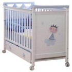 Детская кроватка Micuna Prince 120х60см, цвет голубой, МДФ бук