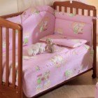 Постельный комплект Baby In Tepore, цвет розовый с рисунком