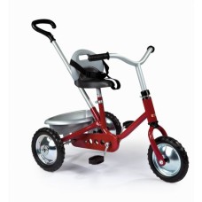 Детский металлический велосипед с багажником красный Smoby (454011)