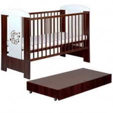 Детская кроватка с ящиком Klups Mis Орех Детская кроватка с ящиком Klups Mis Орех