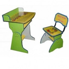 Парта и стульчик Baby Tilly E2029A Веселой учебы Green/Yellow