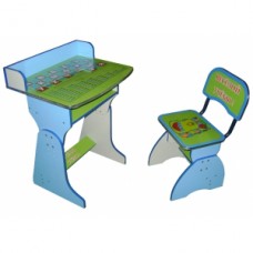 Парта и стульчик Baby Tilly E2029A Веселой учебы Blue/Green