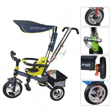 Трехколесный велосипед Profi Trike M0211 (надувные колеса) EVA Foam Blue
